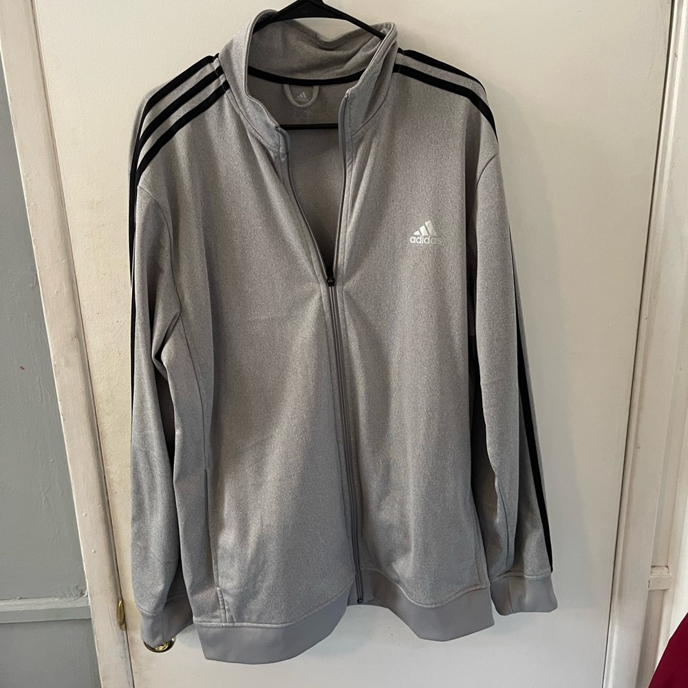 Adidas crewneck gray and black